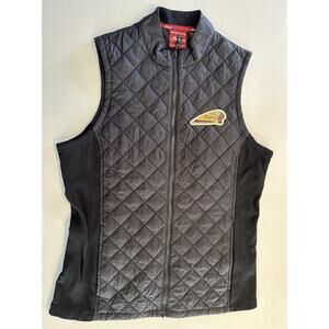 Indian Motorcycle Black Quilted Vest Women’s Size Med Biker Fall Spring Summer